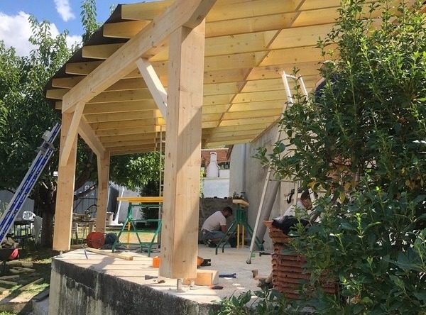 Pergola charpente traditionnelle Angoulême 16